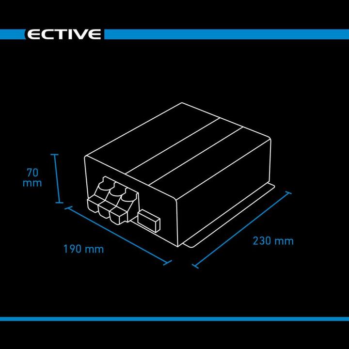 Produktbild Ective BB30 Ladebooster Wohnmobil 12V 30A Lade-Wandler AGM Gel LiFePO4 Batterie (12V, 30 A)