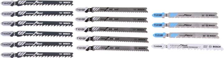 Produktbild Bosch Professional Zubehör 15-tlg. Stichsägeblatt-Set für Holz und Metall, T-Schaft