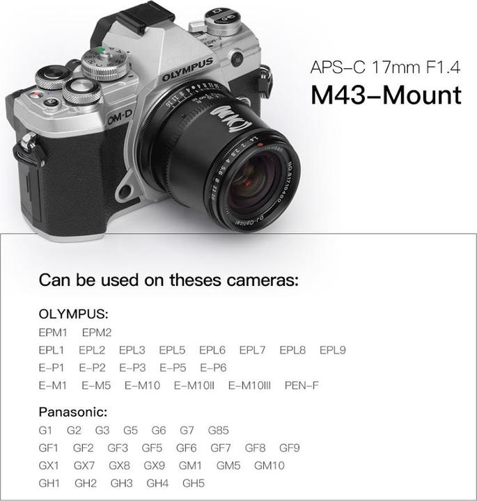 Actual product image TTArtisan 17mm f1.4 Micro 4/3 (Micro Four Thirds, APS-C / DX)