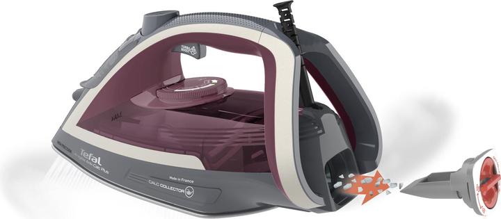 Actual product image Tefal Ultragliss Anti-Calc Plus FV6840E0 iron Steam iron 2800 W Purple, Silver (2800 W, 260 g/min)