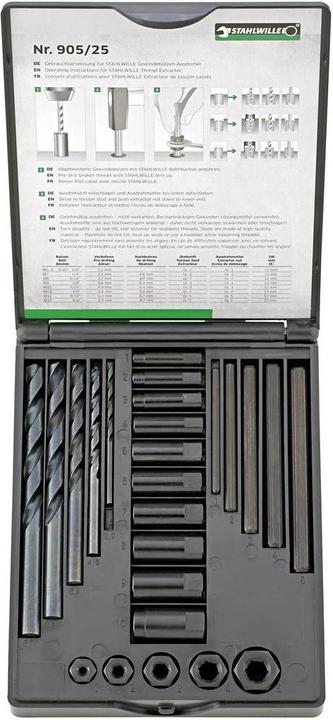 Immagine prodotto Stahlwille Kit di riparazione della filettatura 25 pezzi