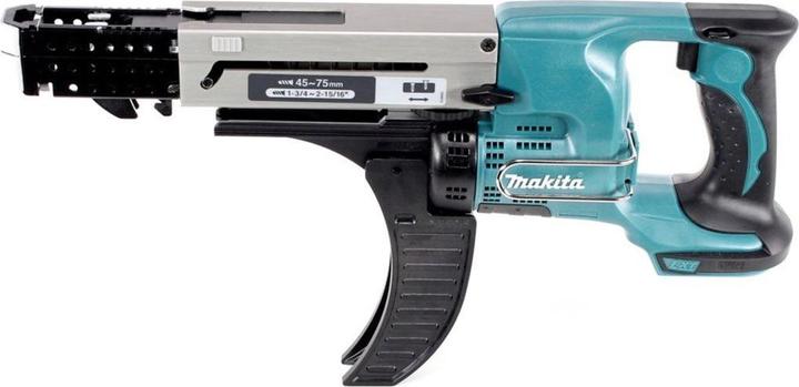 Image du produit Makita Visseuse à magasin sans fil 18V avec 2x batteries 5.0Ah DFR750RTE (Fonctionnement sur batterie)