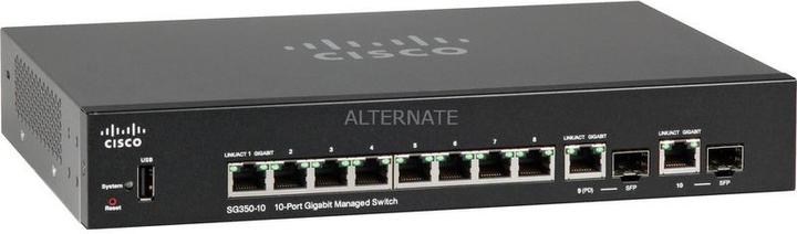 Actual product image Cisco Sg350-10-K9-Eu (10 Ports)