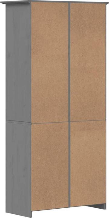 Image du produit VidaXL Bücherregal BODO Grau 80x40x172 cm Massivholz Kiefer (80 x 40 x 172 cm)