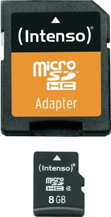 Image du produit Intenso carte microSD de classe 4 (8 Go, microSDHC)