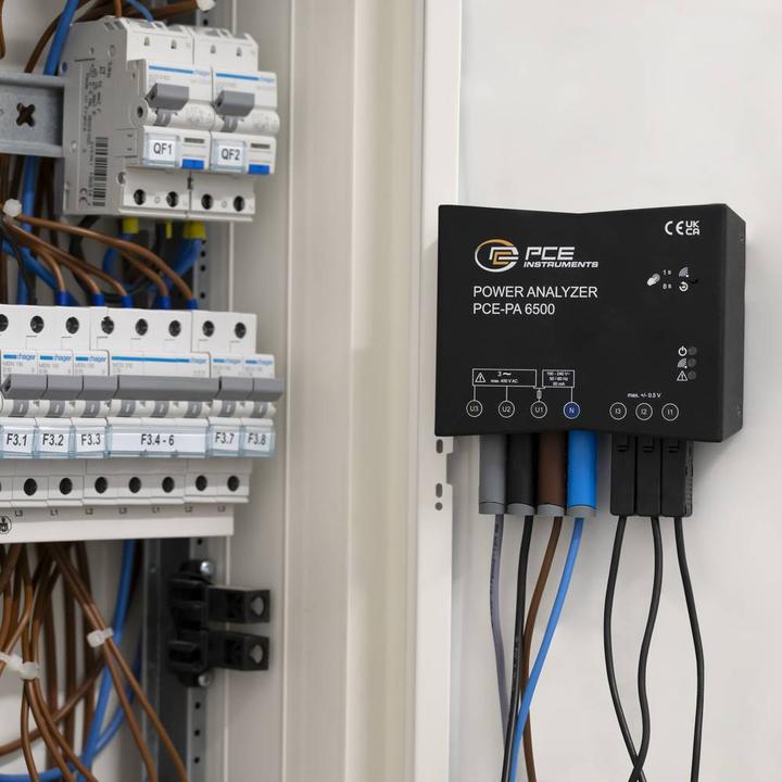 Produktbild PCE Instruments Netz-Analysegerät 3phasig, 1phasig mit Loggerfunktion, inkl. S (Analysator)