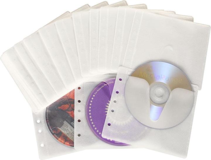 Image du produit MediaRange Vliestaschen für 2 Discs, für Ordner und Mappen