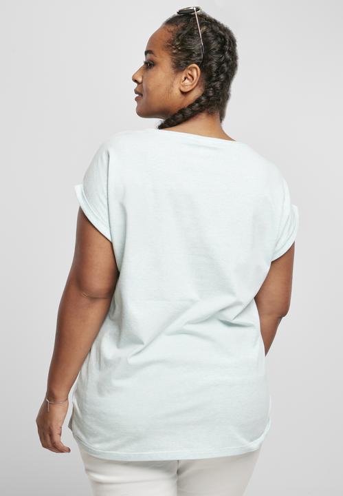 Actual product image Urban Classics Ladies Color Melange Extended Shoulder Tee (4XL)