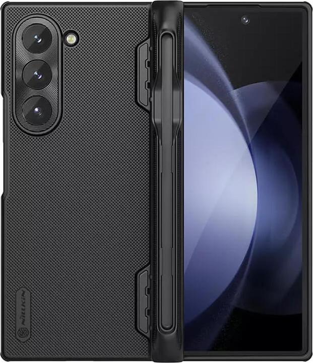 Actual product image Nillkin Super Frosted Shield Fold Magnetic Case for Samsung Galaxy Z Fold 6 5G with stylus holder an (Samsung Galaxy Z Fold6)
