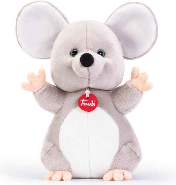 Actual product image Trudi Classic cuddly toy mouse Martin 23 x 30 x 17 cm, size M, high quality soft toy with soft arms and (17 cm)