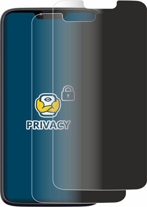 Productafbeelding BROTECT Anti-spionnetje privacyfolie Beschermfolie tegen blauw licht (2 Stuk, Motorola Moto G7 Vermogen)