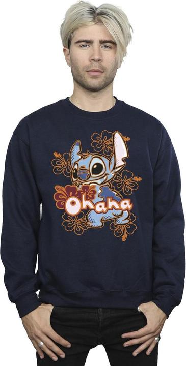 Produktbild Disney Lilo And Stitch Ohana Orange Hibiscus Sweatshirt (M)