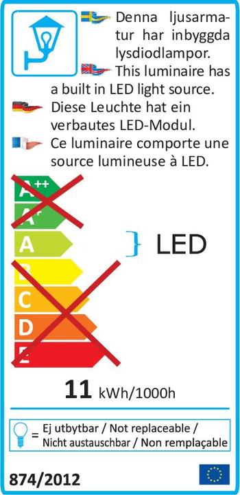 Energie-Label Konstsmide Cesena (900 lm)