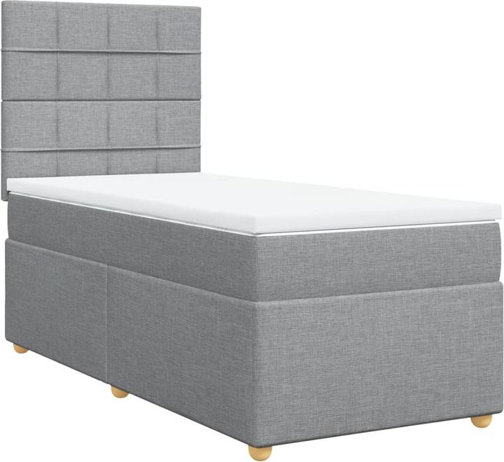 Immagine prodotto VidaXL Bo x letto a molle con materasso 90 x 190 cm in tessuto (90 x 190 cm, 90 x 190 cm)