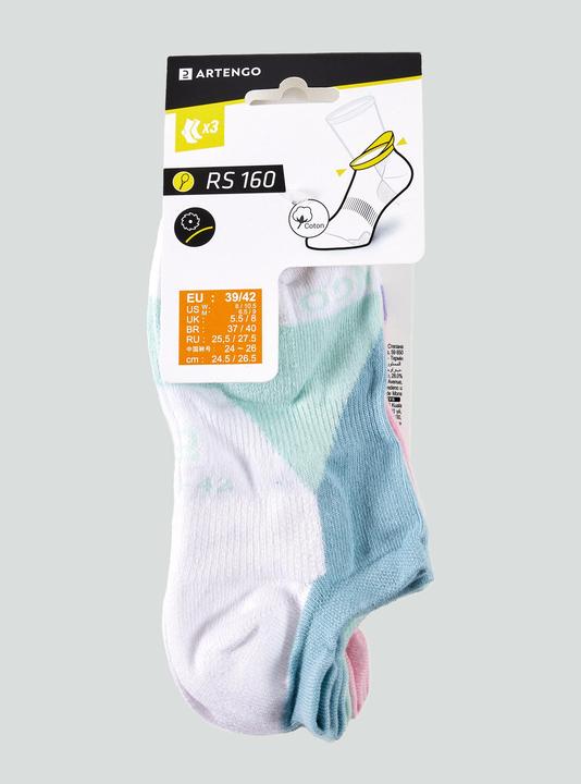 Produktbild Artengo Tennissocken Low 3er-Pack - RS 160 Color Block rosa (35, 38)