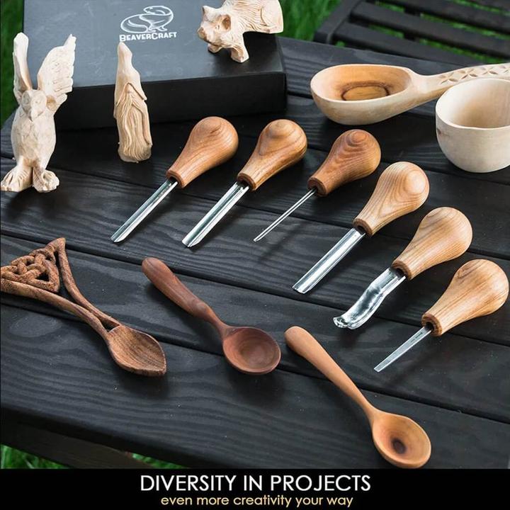 Image du produit Beaver Craft BeaverCraft Wood Carving Set o.6 Ciseau à palmier