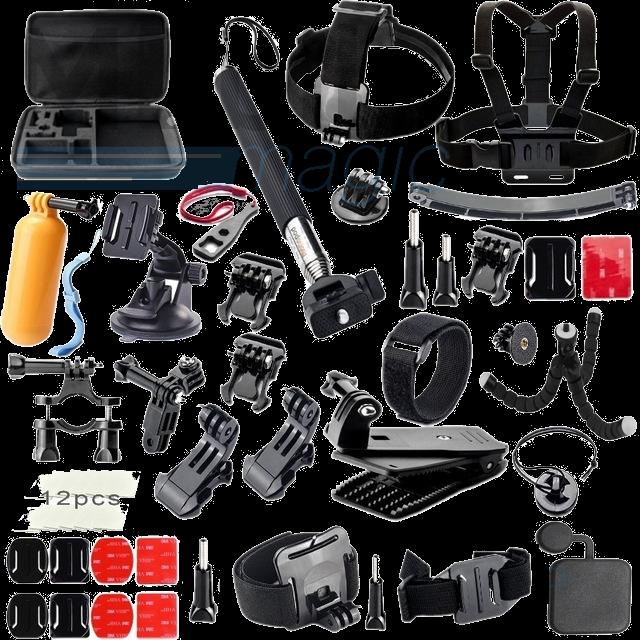 Produktbild Hermex Profi Action Kamera Zubehör Kit Bundle (Yi, Hero 2, Hero 4, Hero 3+, Hero 3, Hero 5 Session, Hero 6, hero 5)