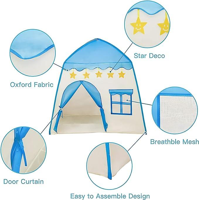 Image du produit Activity Board Tente de jeu pour enfants, maison de jeu d'intérieur, maison pour enfants, maison Fantasy, petit