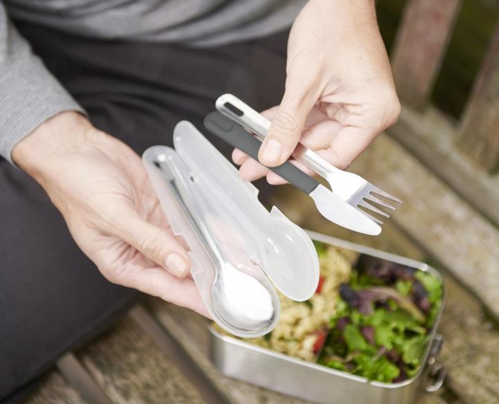 Image du produit Joseph Joseph GoEat, Besteckset edelstahl, 18cm (1 pièce(s), Couteau, Fourche, Set de couverts)
