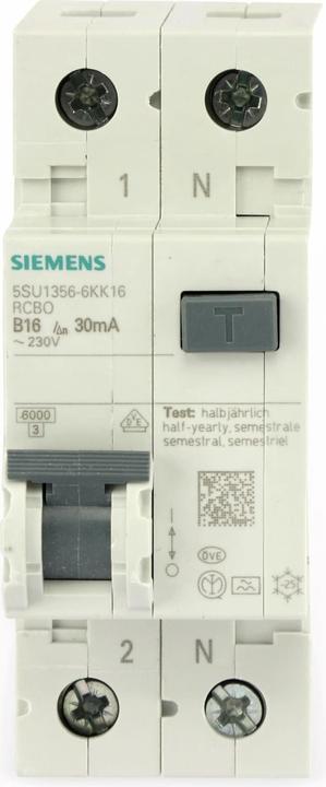 Actual product image Siemens Ground fault circuit interrupter 1 pole 16 A