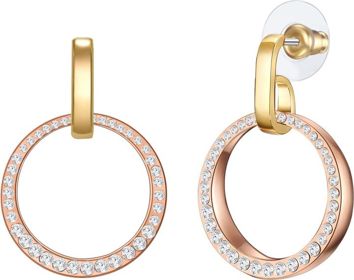 Lulu & Jane Damen Metall-Legierung Glas roségold - 29119 (Metall-Legierung)