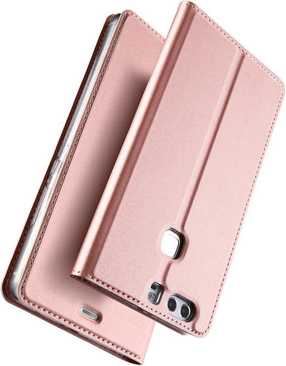Produktbild Hermex Huawei Mate 10 Pro DUX DUCIS Etui Leder Case Hülle mit Kartenfach ROSÉGOLD / PINK