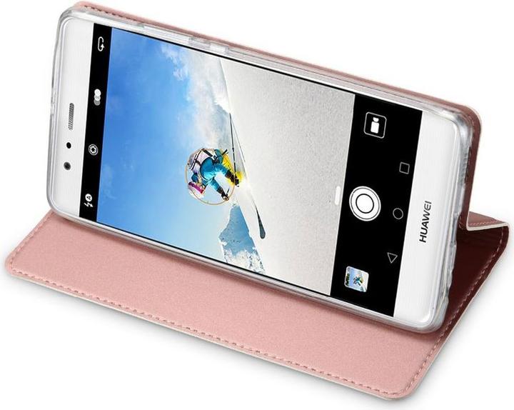 Produktbild Hermex Huawei Mate 10 Pro DUX DUCIS Etui Leder Case Hülle mit Kartenfach ROSÉGOLD / PINK