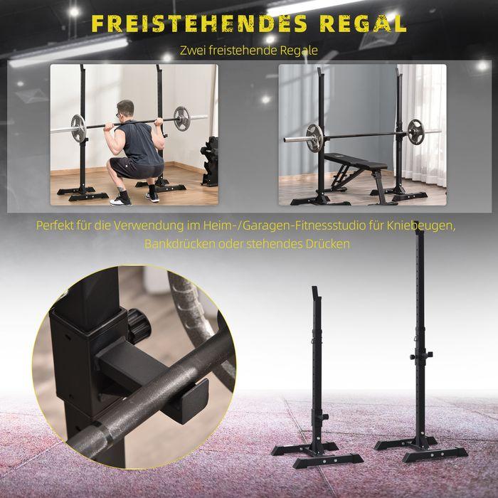 Actual product image Swisshandel24 Hantelständer Langhantelablage Hantelablage Langhantel Kraftt Rack Fitness 150kg