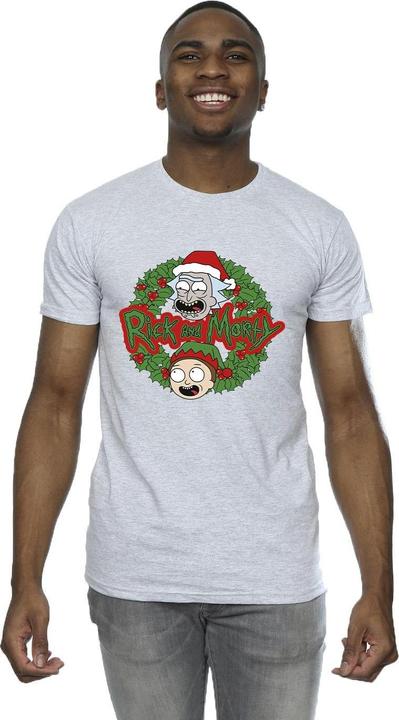 Produktbild Rick And Morty Christmas Wreath TShirt (L)