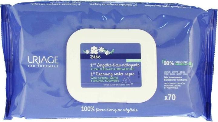Actual product image Uriage Bébé 1st Cleansing Wipes (70 Piece)