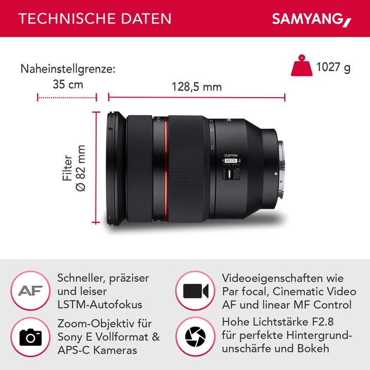 Immagine prodotto Wiltec F2,8 (Sony E, Full-frame, APS-C / DX)