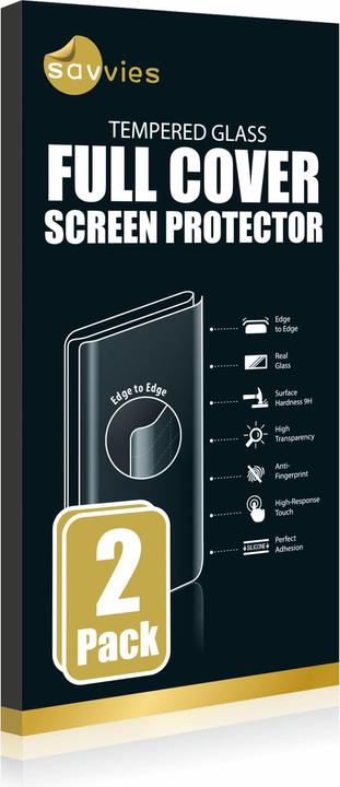 Actual product image Savvies Full-screen armoured glass screen protector (2 Piece, Samsung Galaxy Z Fold3)
