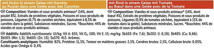Image du produit Felix sensation Gelée boeuf & poulet (Adulte, 4 pcs, 340 g)