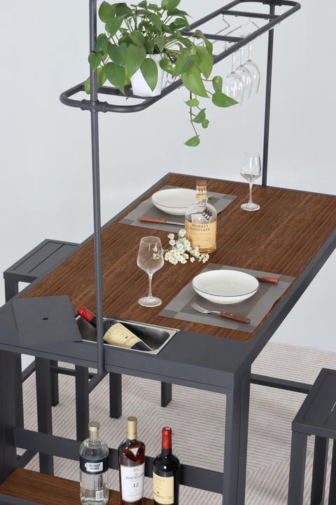 Actual product image Leco Bar-Sitzgruppe/Gartentheke ELSA (80 cm)