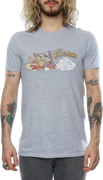 Produktbild The Flintstones Family Car Distressed TShirt (L)
