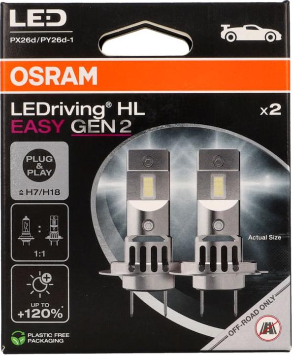 Actual product image Osram LEDriving HL Easy Gen (H7)