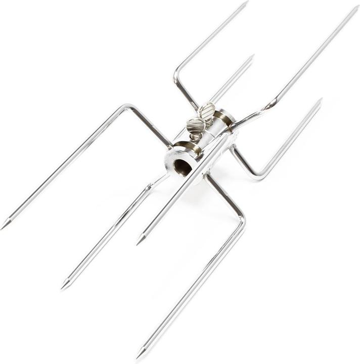 Produktbild Wiltec Fleischklammern Fleischnadeln für Grillspiess 2 Stück Grillklammer Drehspiess