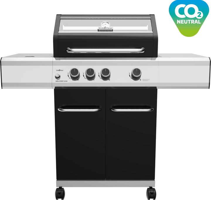 Immagine prodotto Grillfürst G310G Barbecue a gas a 3 fuochi con bruciatore ad alta temperatura e griglie in ghisa (10.50 kW)