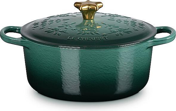 Produktbild Le Creuset Bräter Weihnachten nachtblau (24 cm, Bräter + Schmortopf, Gusseisen)