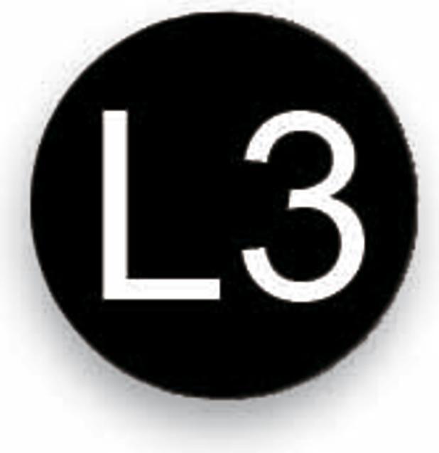 Actual product image Cimco Conductor marking L 3 black 182624