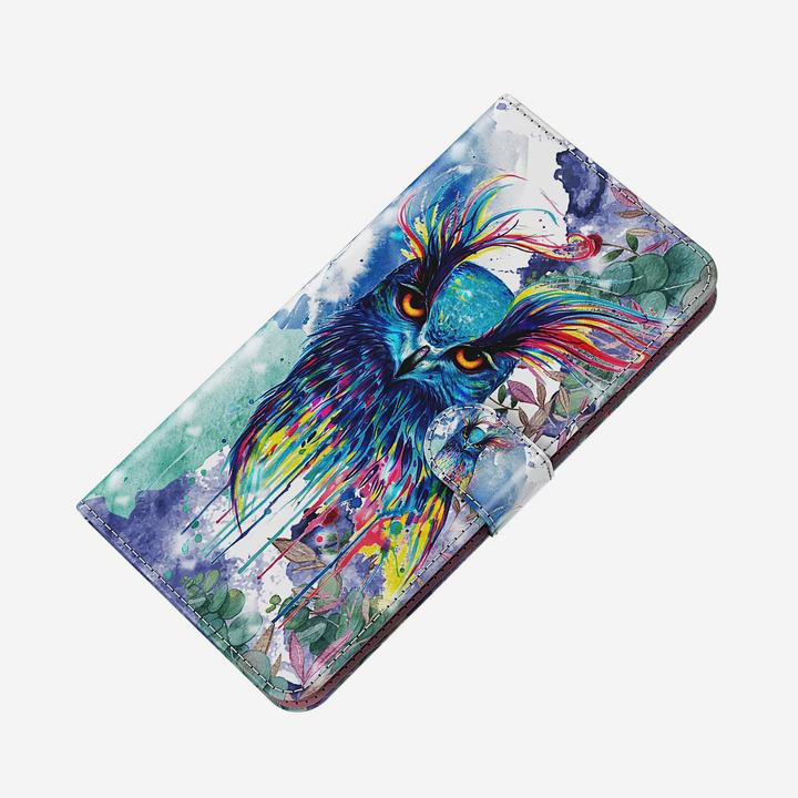 Actual product image PhoneLook Fourre 3D Flip Hibou multicolour (Apple iPhone 13 Pro)