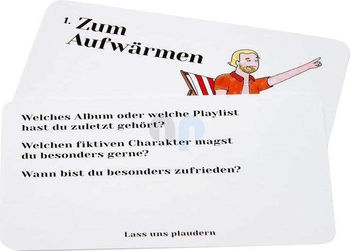 Actual product image Gamely Let's chat - question cards that make friends and stimulate unexpected conversations (German)