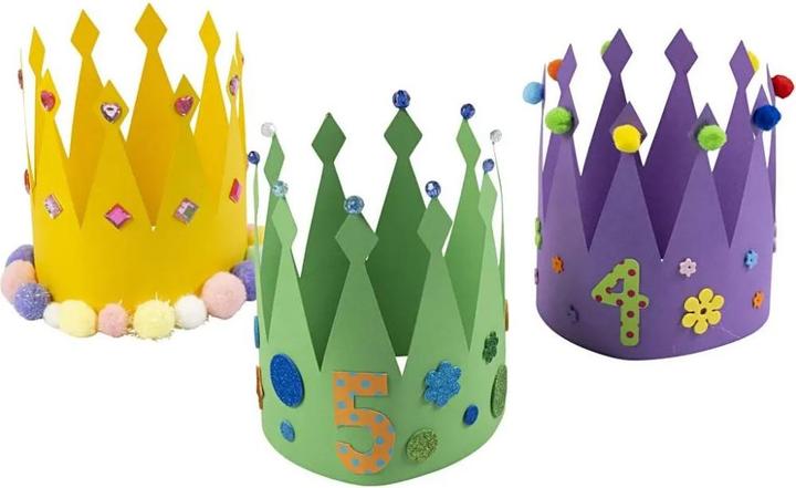 Actual product image Creativ Company Crown cardboard various colours, 25 pcs.