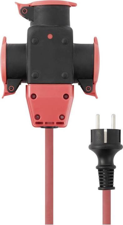 Productafbeelding Sygonix SY-5806890 Verlengkabel 16 A rood 10,00 m H07RN-F 3G 1,5 mm² (10 m, CEE 7/3)