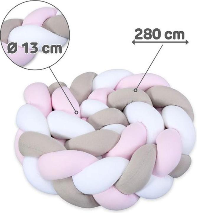 Produktbild Tobi Nestchenschlange geflochten weiss/beige/rosa 280
