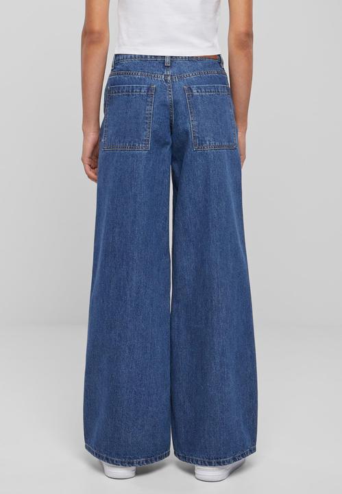 Produktbild Urban Classics Ladies Mid Waist Wide Denim (28)