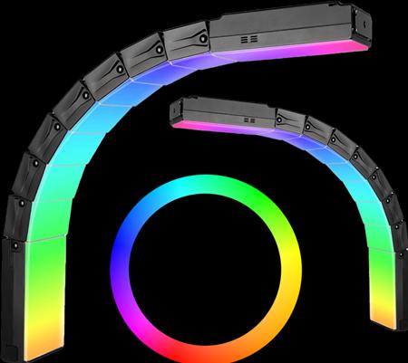 Immagine prodotto Sirui Dragon B25R-D Set di 2 pannelli LED RGB piegabili da 25W per foto e video (Batteria dell'unità flash)
