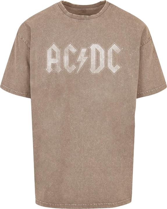 Merchcode ACDC - Logo Acid Washed Oversize Tee - 165697 (L)