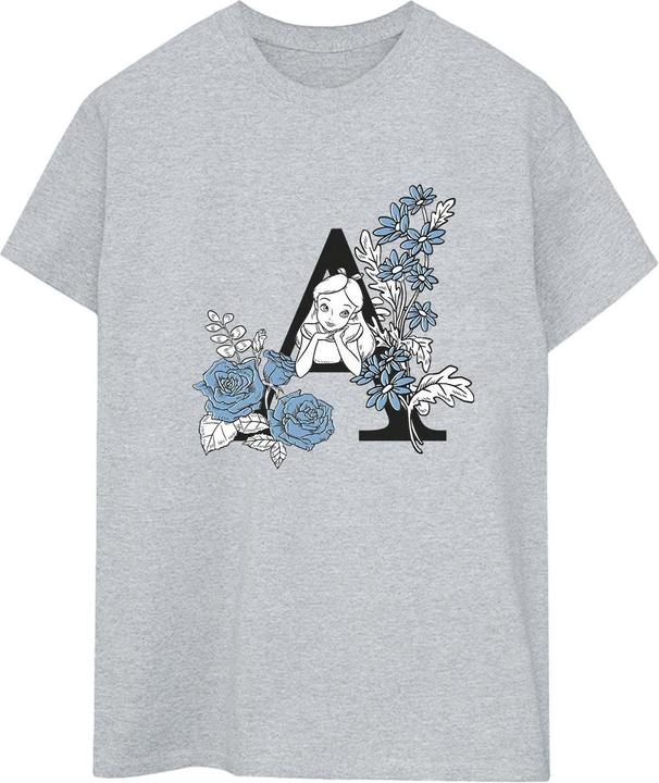 Immagine prodotto Disney Alice In Wonderland Letter A Maglietta Ampia Donna (XL)