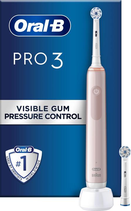 Image du produit Oral-B Pro3 3400N Rose Sensi (Brosse à dents oscillo-rotative)